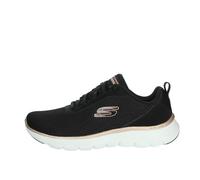 Skechers Flex Appeal 5.0 Women's, Black Mesh Rose Gold Trim, 2.5 UK
