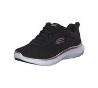 Skechers Women's Sneaker Flex Appeal 5.0 Uptake - Black Mesh/Rose Gold Trim - UK 6.5