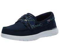 Skechers Women's Boat Shoe, Navy and White, 7 UK