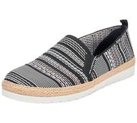 Skechers Women's Flexpadrille 3.0 Island Muse, Black and Multi Engineered Knit, 3 UK
