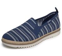 Skechers Womens Flexpadrille Lo - So Chic, Navy Multi, 5.5