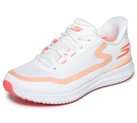 Skechers Women's Flight Slip-in Spikeless Golf Shoe Sneaker, White Coral, 5.5 UK