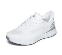 Skechers Women's Slip-ins: GO GOLF Flight Golf Shoes in White/Silver, Size 5 | Textile/Synthetic