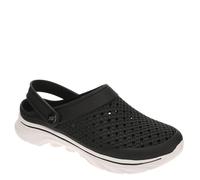 Skechers Women's Foamies Go Walk 7-Joyous Clog, Black/White, 10