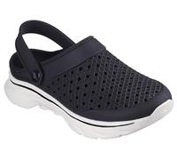 Skechers Women's Foamies Go Walk 7-Joyous Clog, Black/White, 7