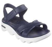 Skechers Women's Foamies Massage Fit-Heartfelt Water Shoe, Navy and White, 2.5 UK