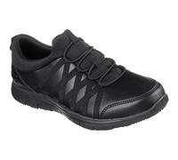 Skechers Womens Ghenter Dagsby Leather Lace Up Safety Shoes - Black - Size UK 3
