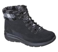 Skechers Womens Glacial Ultra - 144166 Black/Grey, 7 | Cold Weather, Ultra Go Cushioning, Air-Cooled Goga Mat, Sherpa Lining, 3M Scotchgard