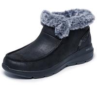 Skechers Women's Slip-ins: Glacial Ultra - Cosy Getaway Boots in Black, Size 5 | Textile, Vegan