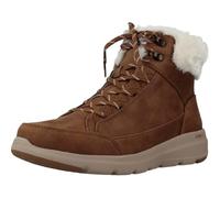 Skechers Women's Glacial Ultra Cozyly Boots, Chestnut Textile, 5.5 UK
