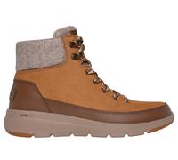 Skechers Women's Glacial Ultra - Tahoe Boots in Chestnut, Size 8 | Leather/Synthetic/Textile