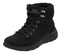 Skechers Womens Glacial Ultra Woodlands GO RUN TRAIL ALTITUDE HIGHLY ELEVATED, Black Suede Textile Trim, 8 UK