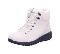 Skechers Womens GLACIAL ULTRA WOODLANDS, White Black, 8 UK