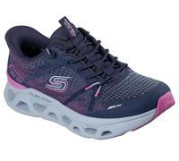 Skechers Women's Glide-Step Altus Fast Lane Slip-in Trainers, Navy Mesh Pink Trim, 3 UK