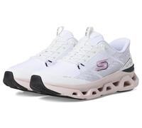Skechers Women's Glide-Step Altus Fast Lane Sneaker, White Mesh/Black & Pink Trim, 3.5 UK