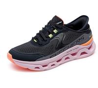 Skechers Women's Glide-Step Altus Slip-In Trainers, Black Synthetic/Mesh/Multi Trim, 3.5 UK
