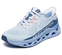 Skechers Women's Glide-Step Altus Trainers, Light Blue Synthetic/Mesh/Blue Trim, 4 UK