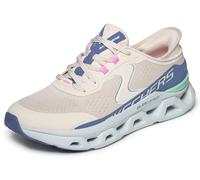 Skechers Women's Glide-Step Atlus Hands Free Slip-ins Sneaker, Ntmt=Natural/Multi, 6.5 UK