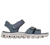 Skechers Women's Glide-Step - Count On Me Sandals in Slate, Size 3 | Synthetic/Textile, Vegan, Machine Washable