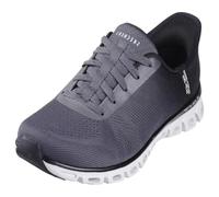 Skechers Women's Glide-Step Excite Slip-On Sneakers, Black & Charcoal Mesh, 8 UK