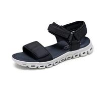Skechers Women's GLIDE-STEP - NEW FLOW, Adjustable Mesh Quarter Strap Slingback Sandal, Black, 7M