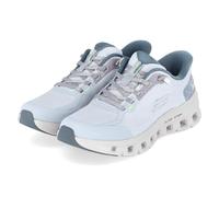 Skechers Women's Glide-Step Pro Pure Motion Sneaker, Blue Mesh/Multi Trim, 5.5 UK