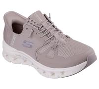 Skechers Women's Glide-Step Pro Slip-in Trainers, Taupe Mesh/Silver Trim, 8 UK
