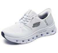 Skechers Women's Glide-Step Pro Trainers, White Mesh/Silver Trim, 5 UK