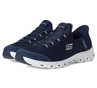 Skechers Women's Glide-Step-Pursuit Hands Free Slip-ins Sneaker, Navy Mesh/Mauve Trim, 5.5 UK