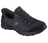 Skechers Slip-On Sneakers Glide-Step Pursuit – Black Mesh, Vegan, Machine Washable – UK 3