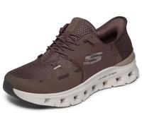Skechers Women's Glide-Step Pro Radiant Stride Trainers, Brown Mesh Gold Trim, 4.5 UK