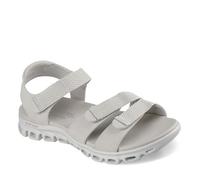 Skechers Women's Glide-Step Sandal Count ON ME Flat, Stone, 6 UK