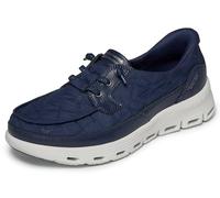 Skechers Women's Slip-ins: Glide-Step Serene - Cosy Fit Newport Shoes in Navy Blue, Size 5.5 | Textile/Synthetic/Metal, Vegan, Machine Washable