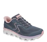Skechers Women's Glide Step Sole Hands Free Slip-ins Sneaker, Sltp=Slate/Taupe, 7.5 Wide