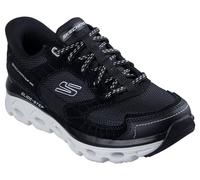 Skechers Women's Glide-Step Sole Paradise Valley Sneaker, Black Leather/Synthetic/Textile, 4.5 UK