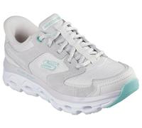 Skechers Women's Glide-Step Sole Paradise Valley Sneaker, Taupe Leather/Synthetic/Multi Textile, 4.5 UK