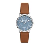 Skechers Women's Glyndon Quartz Three-Hand Watch, Color: Silver, Brown (Model: SR6254)