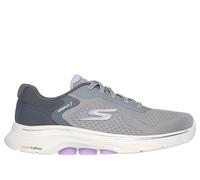 Skechers Women's Go 7-Cosmic Waves Athletic Walking Sneaker, Gray/Lavender, 8
