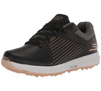 Skechers Women's Go Elite 5 Arch Fit Waterproof Golf Shoe Sneaker, Black Rose Gold, 5 UK