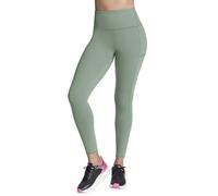 Skechers Women's GO WALK High Waisted Legging in Taupe/Olive, Size Medium | Nylon/Spandex