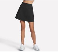 Skechers Women's GO FLEX Pleated Skort in Black, Size XL | Nylon/Spandex