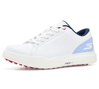 Skechers Women's GO Golf Drive 6 Sneaker, White/Light Blue, 8 UK