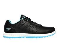 Skechers womens Go Golf Pivot Spikeless Golf Shoe, Black/Turquoise, 3 UK
