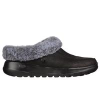 Skechers Women's GO Lounge: On-the-GO Joy - Gratify Mule in Black/Gray, Size 4.5 | Textile, Vegan, Machine Washable