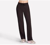 Skechers Women's GO LUXE Rib Pant in Chocolate/Black, Size Large | Recycled Polyester/Spandex