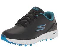Skechers Women's Go Max Arch Fit Spikeless Golf Shoe Sneaker, Blue/Multi Waterproof