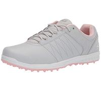 Skechers Women's Go Pivot Spikeless Golf Shoe, Light Grey Pink, 2.5 UK