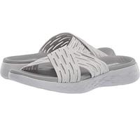 Skechers Women's Go Run 600 - Sunrise Open Toe Sandals, Grey Grey Gry, 3 UK