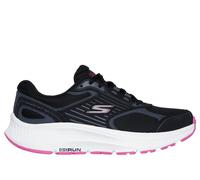 Skechers Women's GO RUN Consistent 2.0 - Advantage Sneaker in Black/Fuchsia, Size 4.5 | Leather/Textile/Synthetic, Vegan