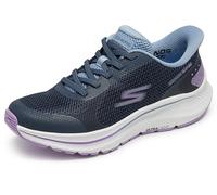 Skechers Women's Go Run Consistent 2.0 Captiva Sneaker, Navy Textile/Lavender Trim, 7 UK